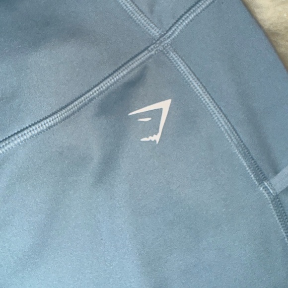 Gymshark Women's Slate Blue Bike Shorts - Picture 3 of 7